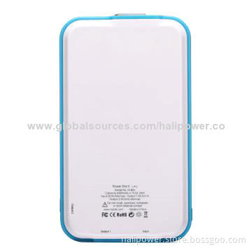 China Factory Lithium Polymer Battery Charger with 6,000mAh Capacity, 5V/1A Input